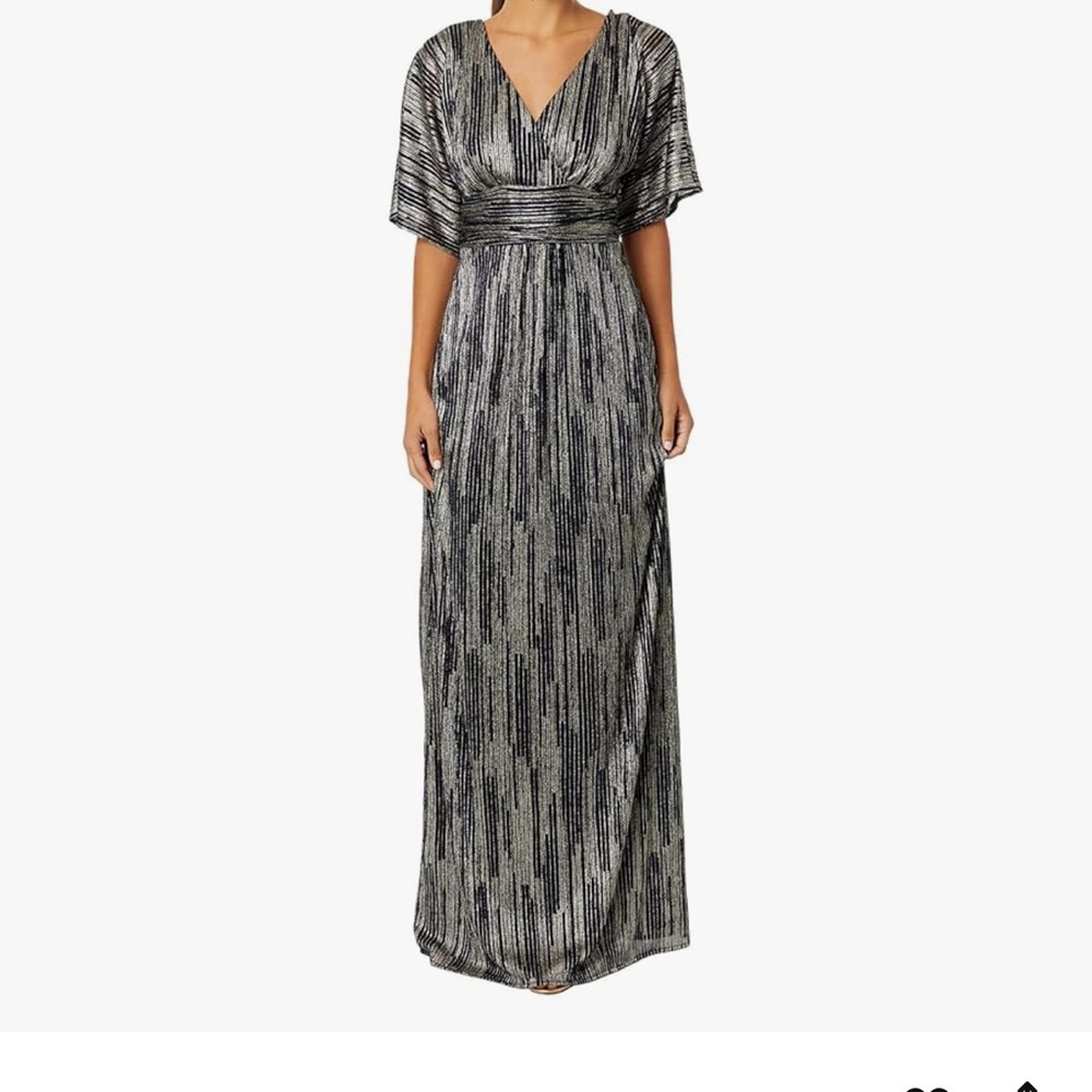 Lilly Pulitzer Navy and Gold Maxi Dress